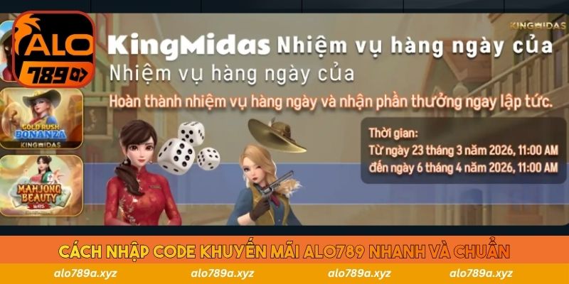 Cách nhập code khuyến mãi Alo789 nhanh và chuẩn