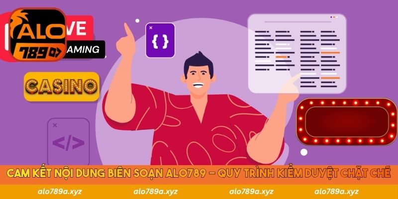 Cam kết nội dung biên soạn Alo789 - Quy trình kiểm duyệt chặt chẽ