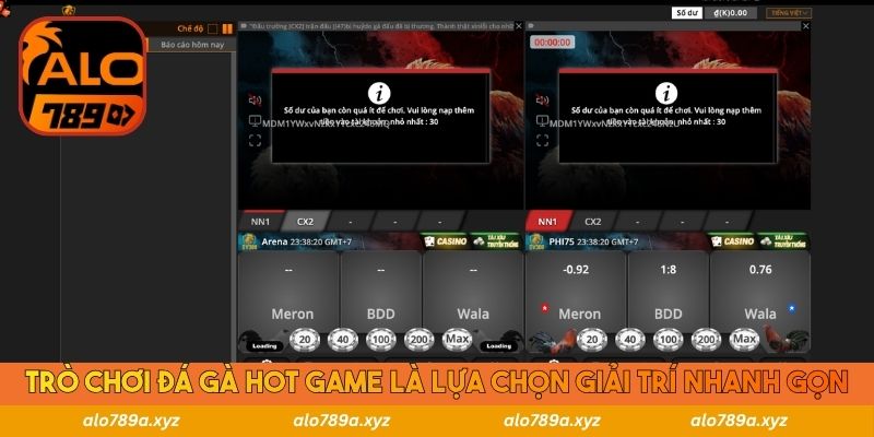 Trò chơi đá gà hot game là lựa chọn giải trí nhanh gọn